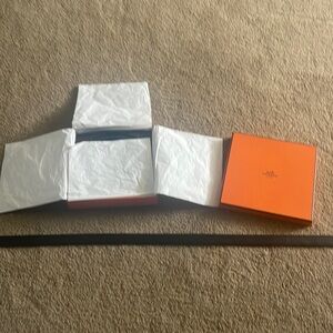 Hermés reversible leather belt